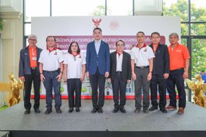 พิธีเปิดเส้นทางตรวจสอบการพาดสายที่ไม่ได้รับอนุญาต พร้อมทั้งติดตั้งตัวครอบสายสื่อสาร